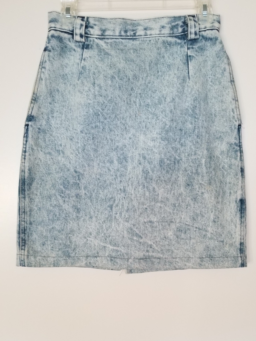 Light Wash Denim Pencil Skirt - Women's
